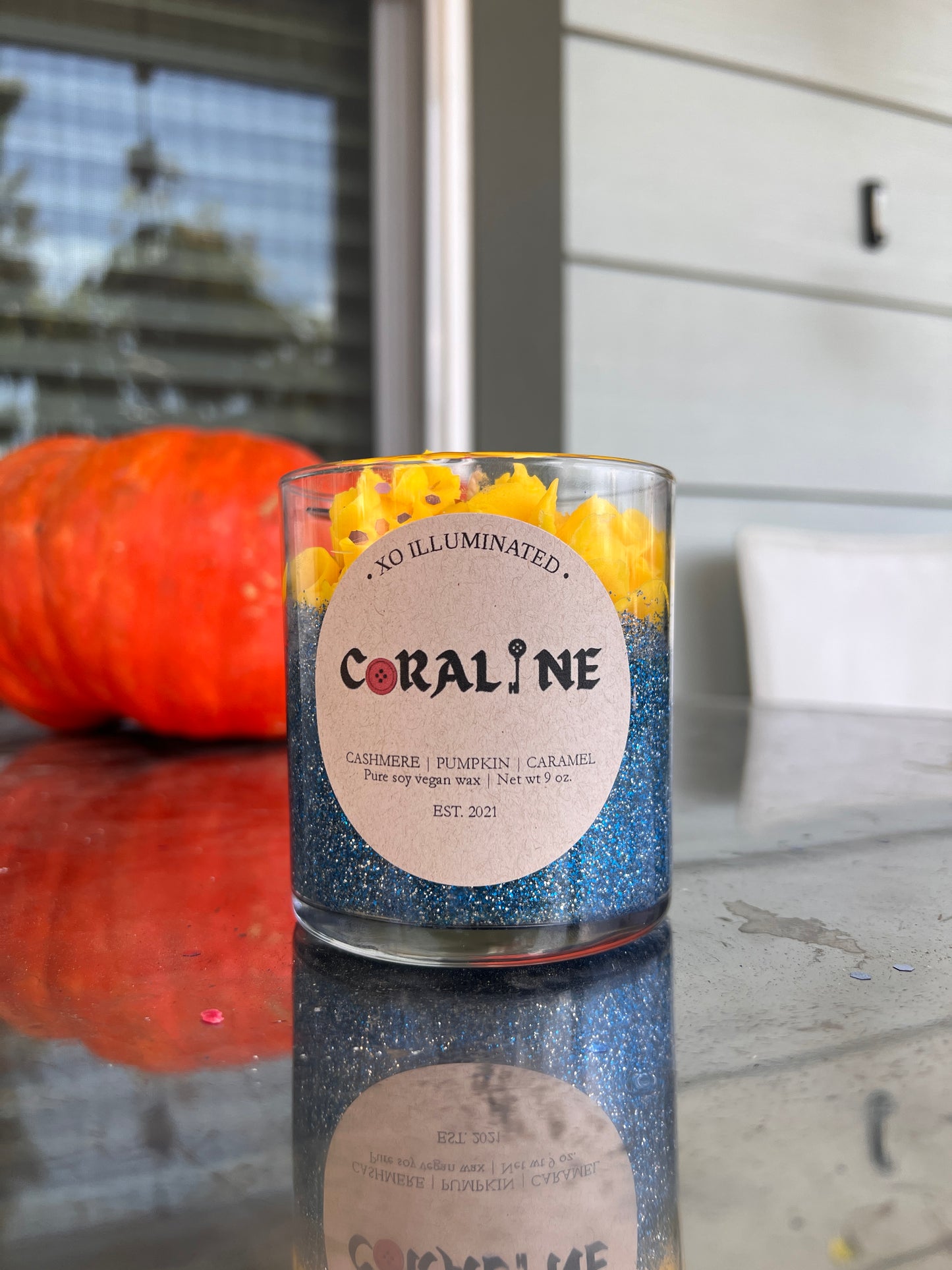 Spooktacular Coraline Candle