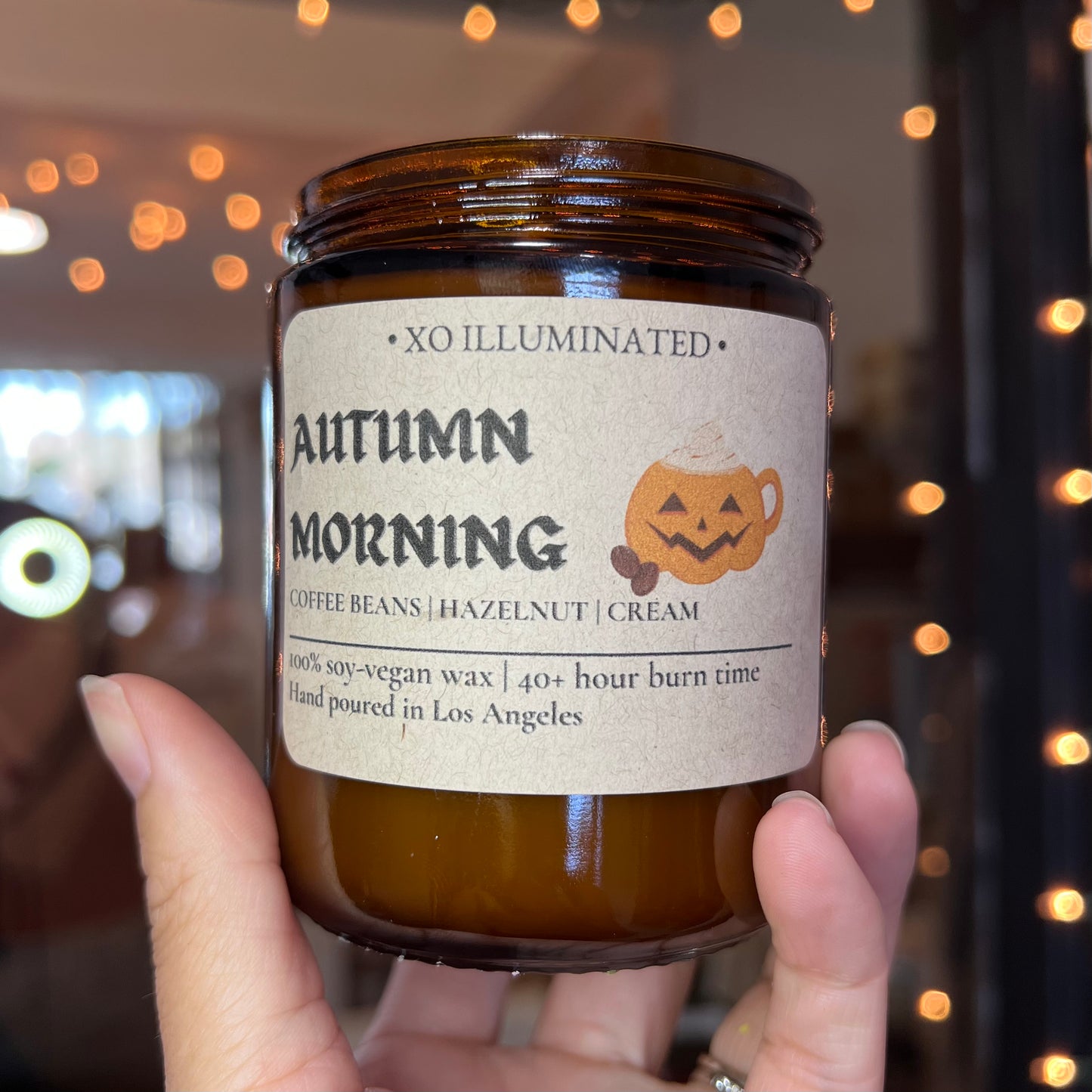 Spooktacular Autumn Morning Candle