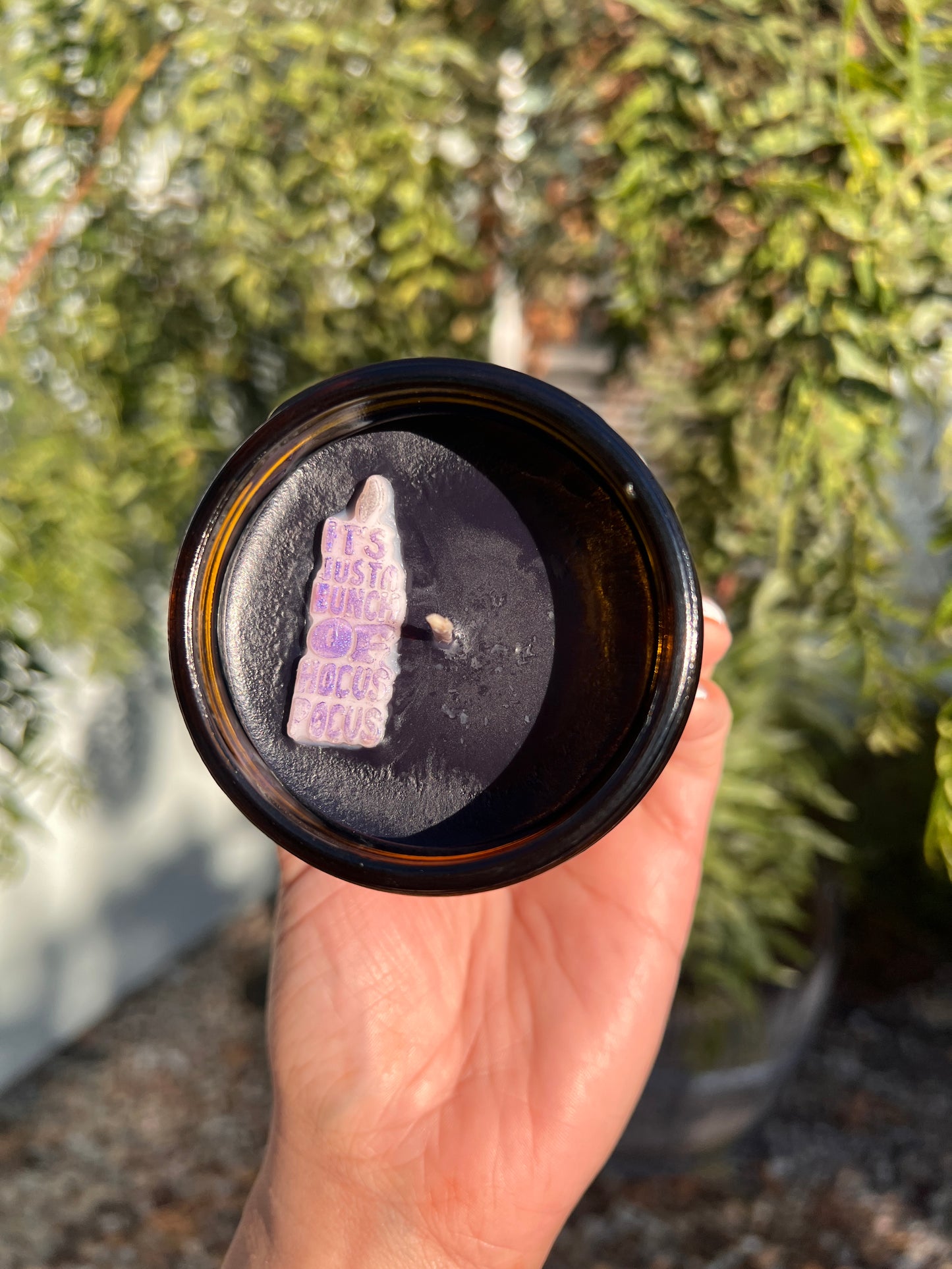 Spooktacular Black Flame Candle