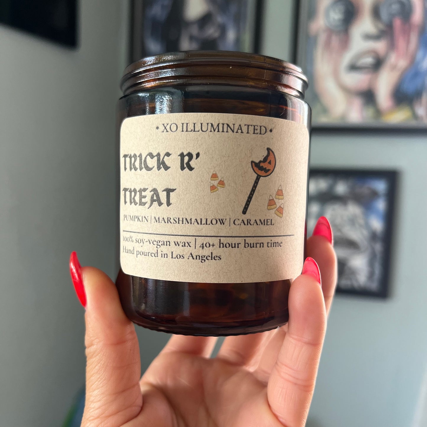 Spooktacular Trick R' Treat Candle
