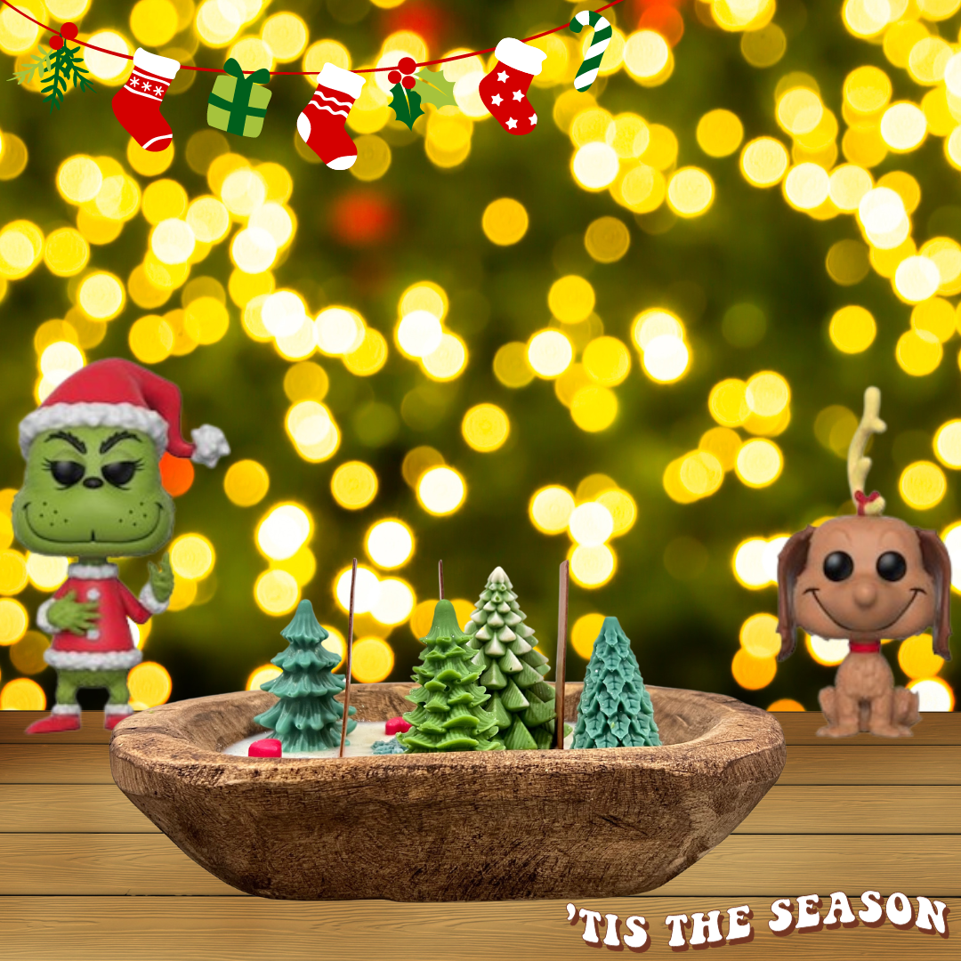 PRE-ORDER Christmassy Grinchmas Whobilation Dough Bowl Candle