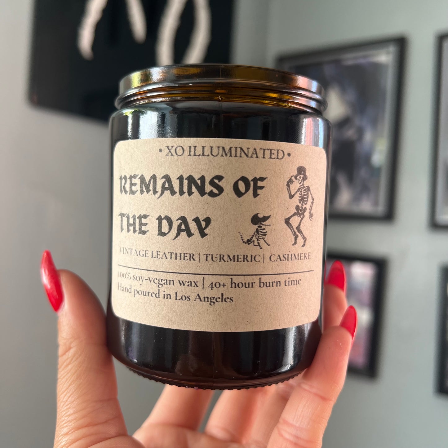 Spooktacular Remains of The Day Candle