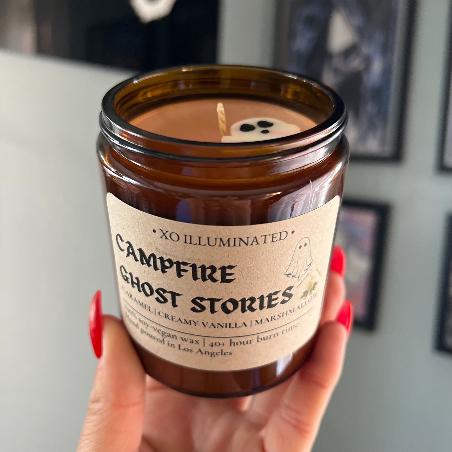 Spooktacular Campfire Ghost Stories Candle