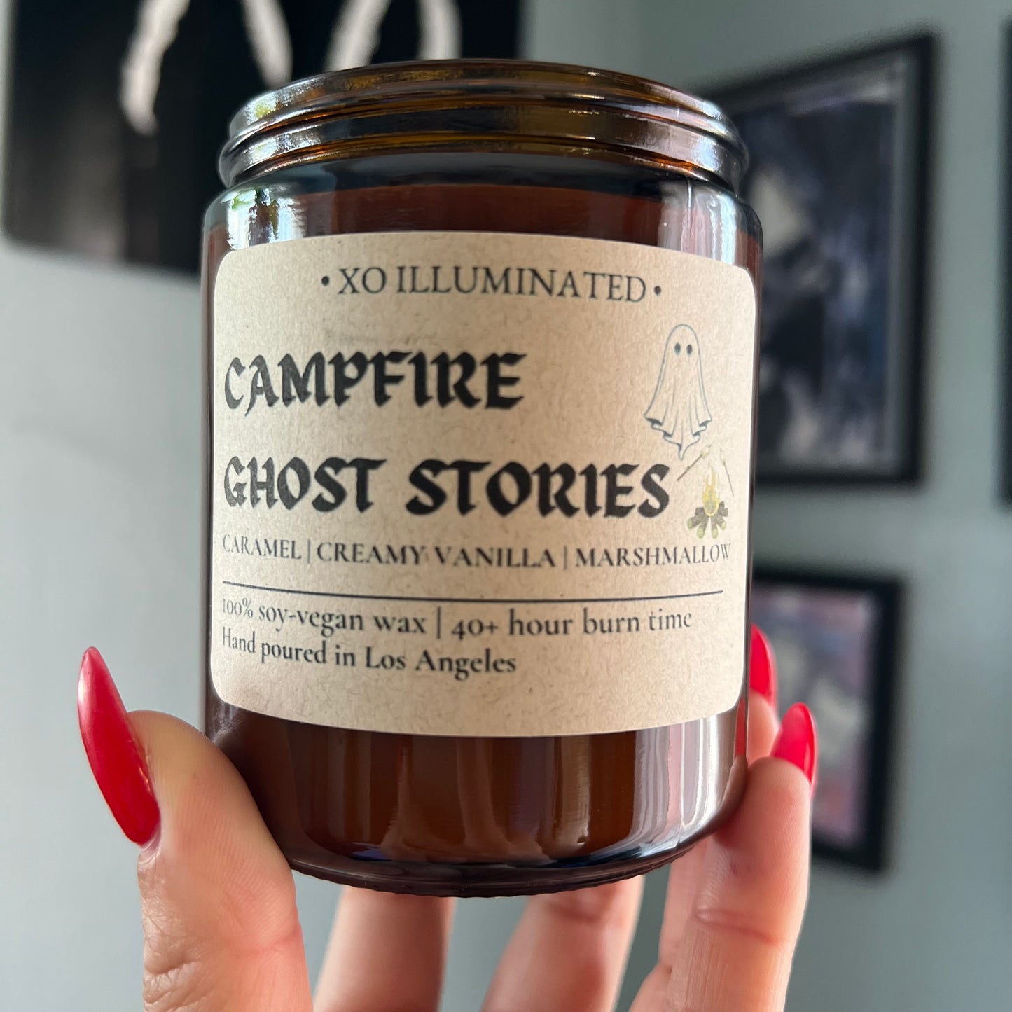 Spooktacular Campfire Ghost Stories Candle