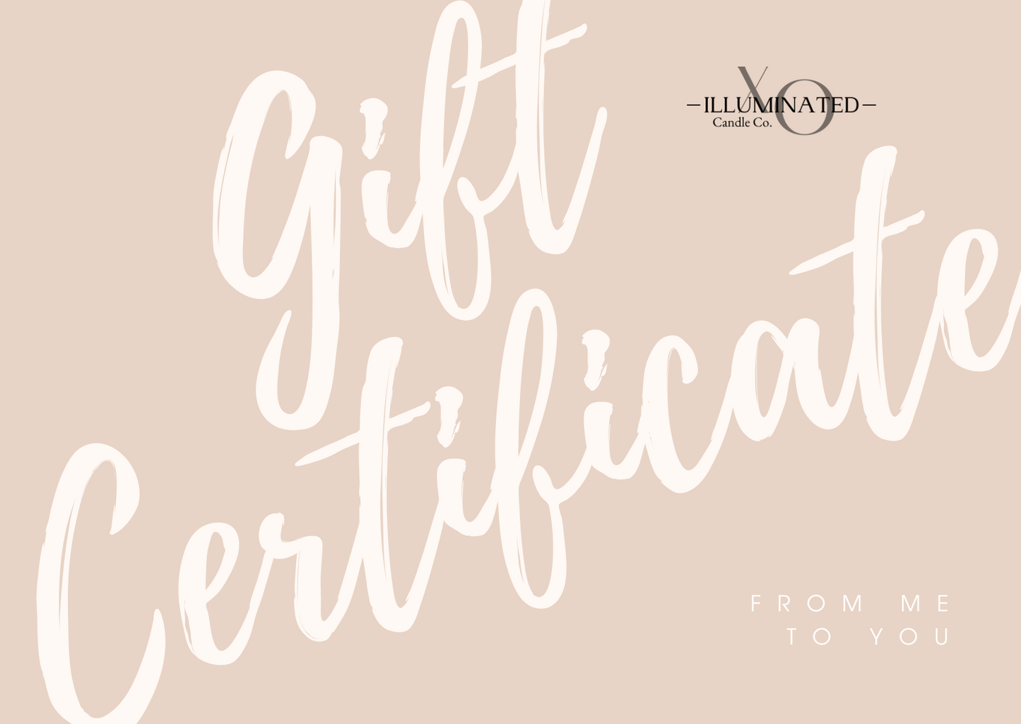 XO Illuminated Gift Card - XO Illuminated