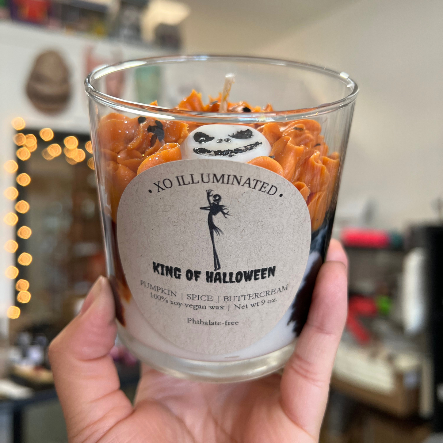 Spooktacular King of Halloween Candle