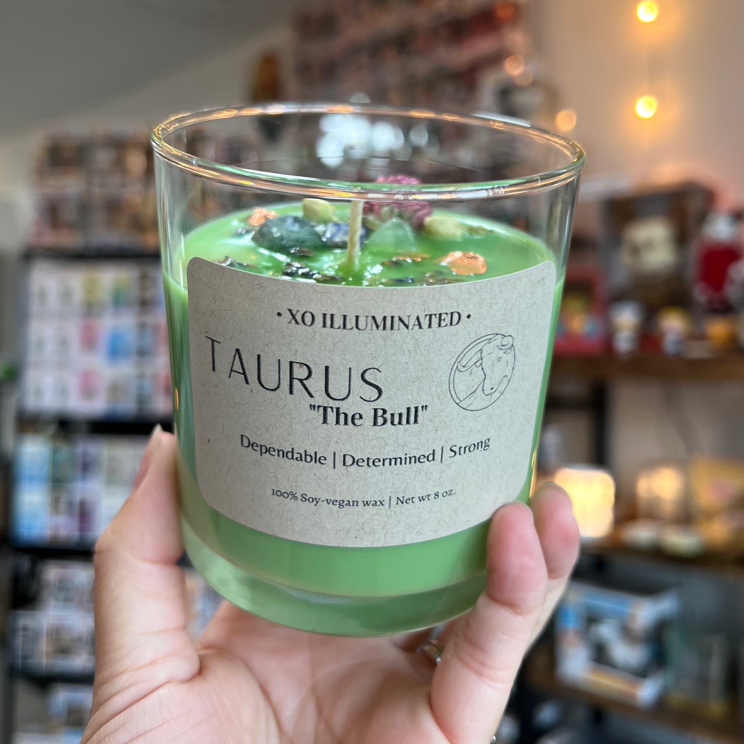 Taurus Zodiac Candle