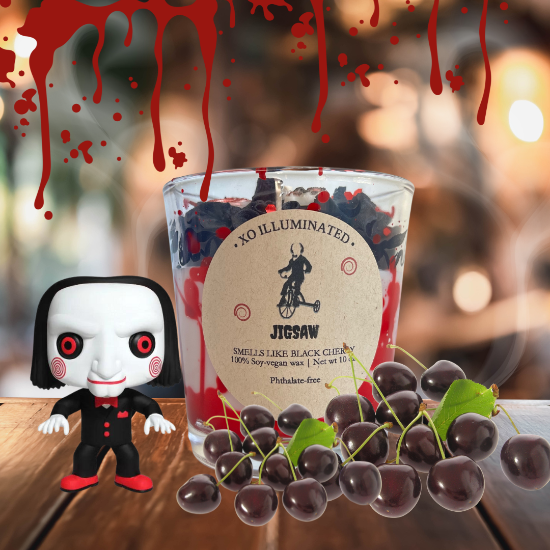 Spooktacular Jigsaw Candle