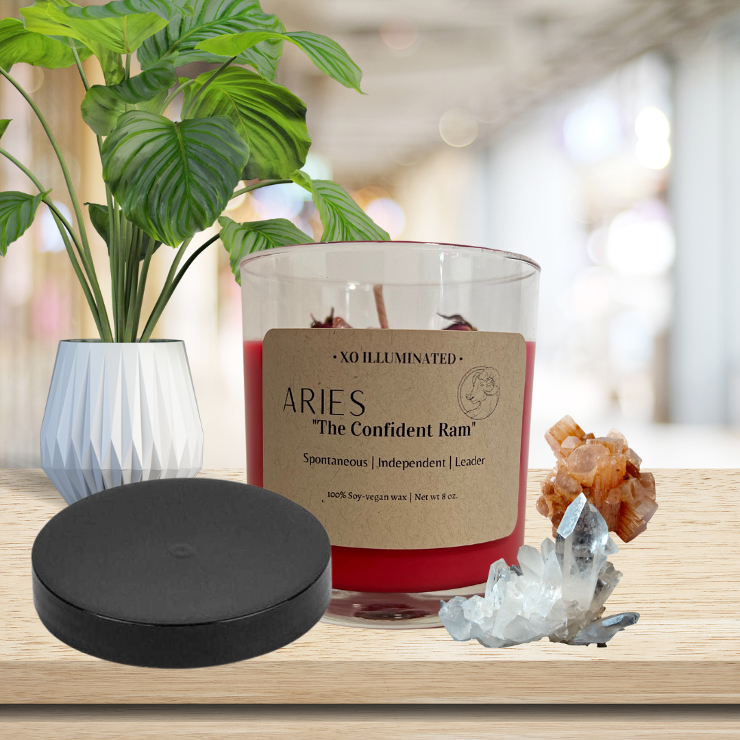 Aries Zodiac Candle