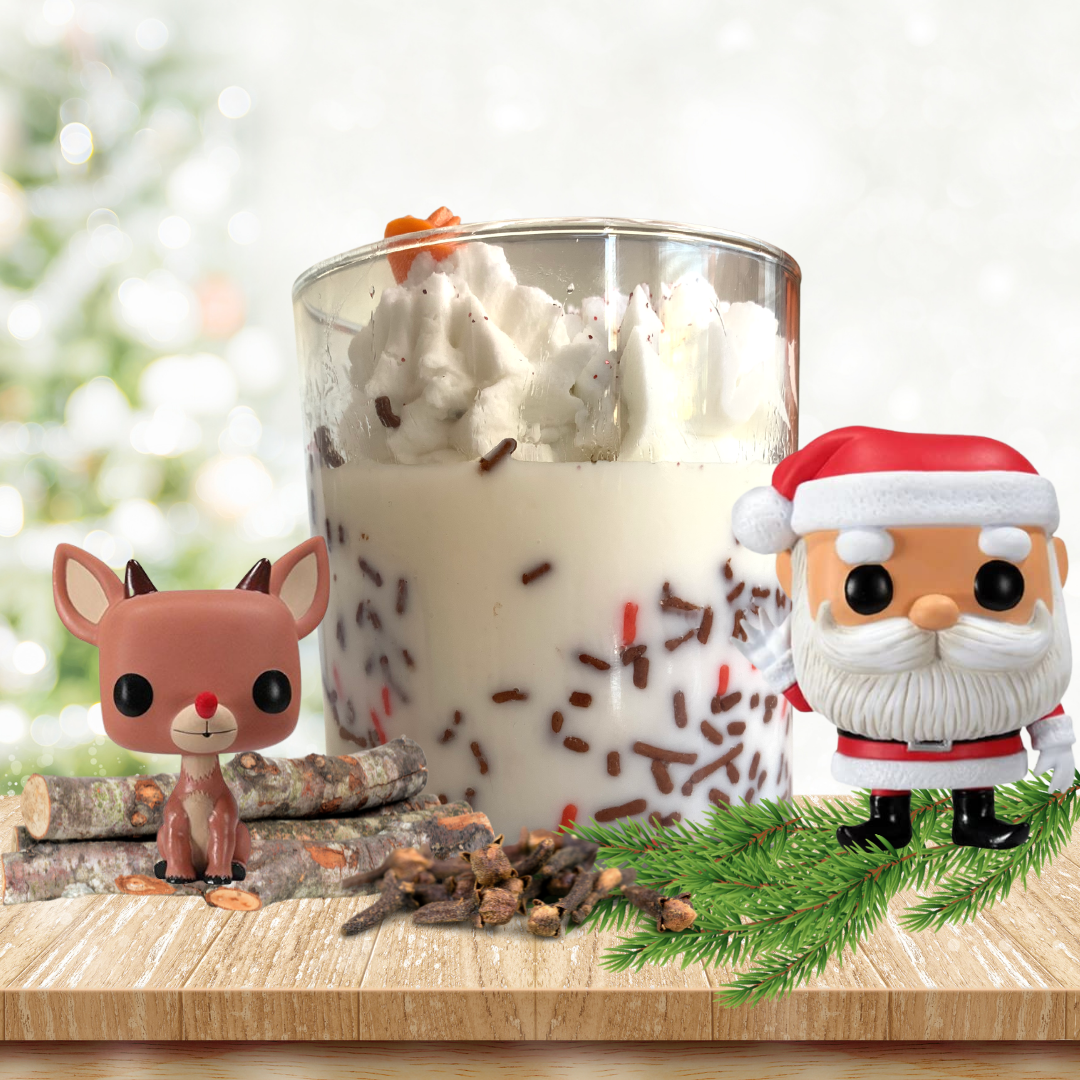 Christmassy Red-Nosed Reindeer Candle - XO Illuminated