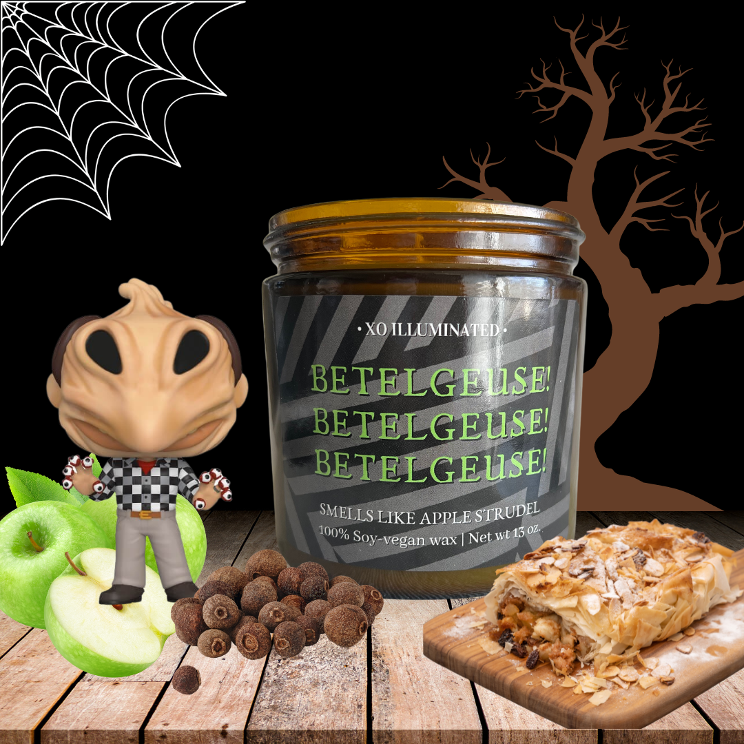 Spooktacular Betelguse! Betelguse! Betelguse! Candle - XO Illuminated