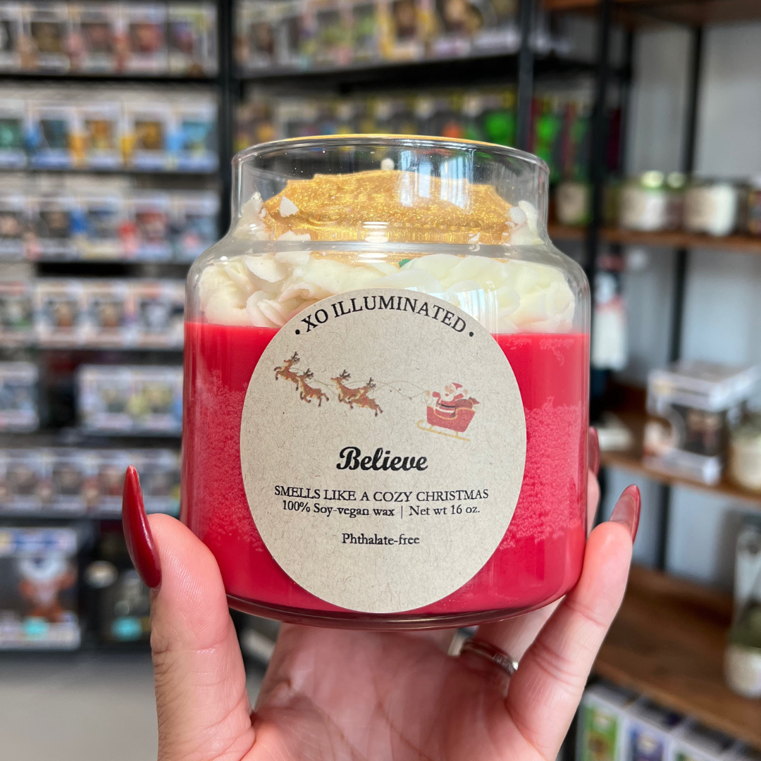 Christmassy Believe Candle