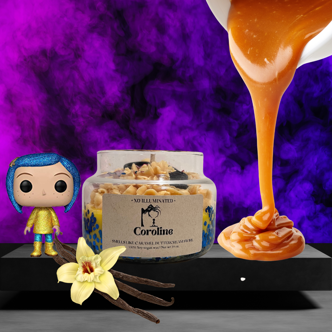 Spooktacular Coroline Candle