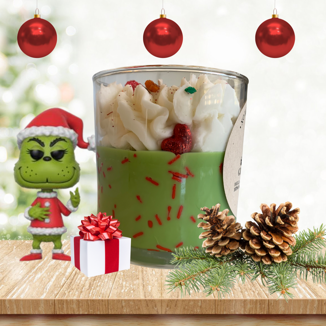Christmassy Grinchville Candle - XO Illuminated