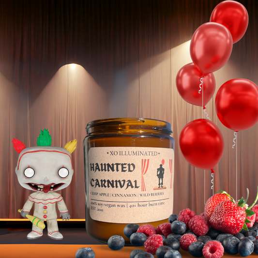 Spooktacular Haunted Carnival Candle