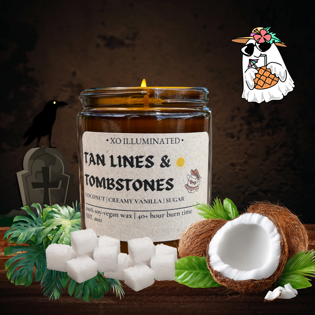 Spooktacular Tan Lines & Tombstones Candle