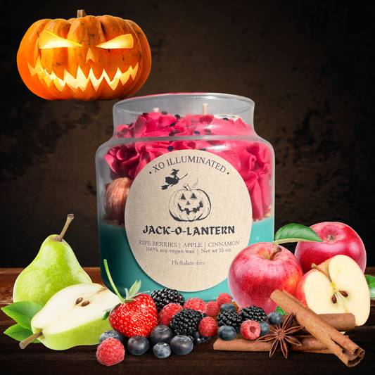 Spooktacular Jack-O-Lantern Candle