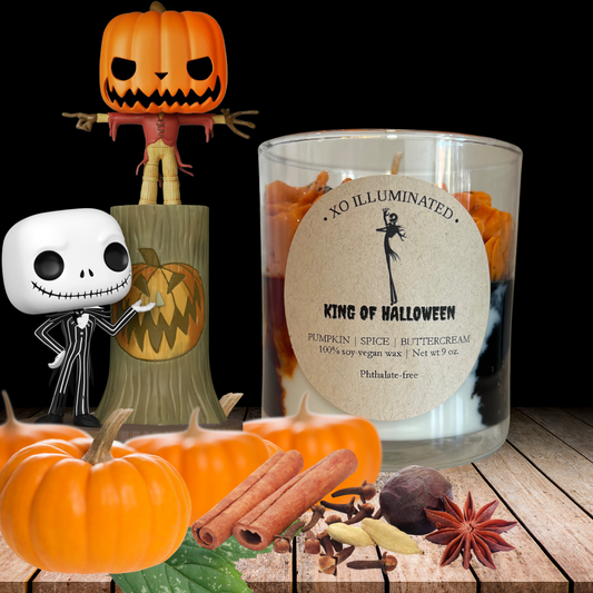 Spooktacular King of Halloween Candle