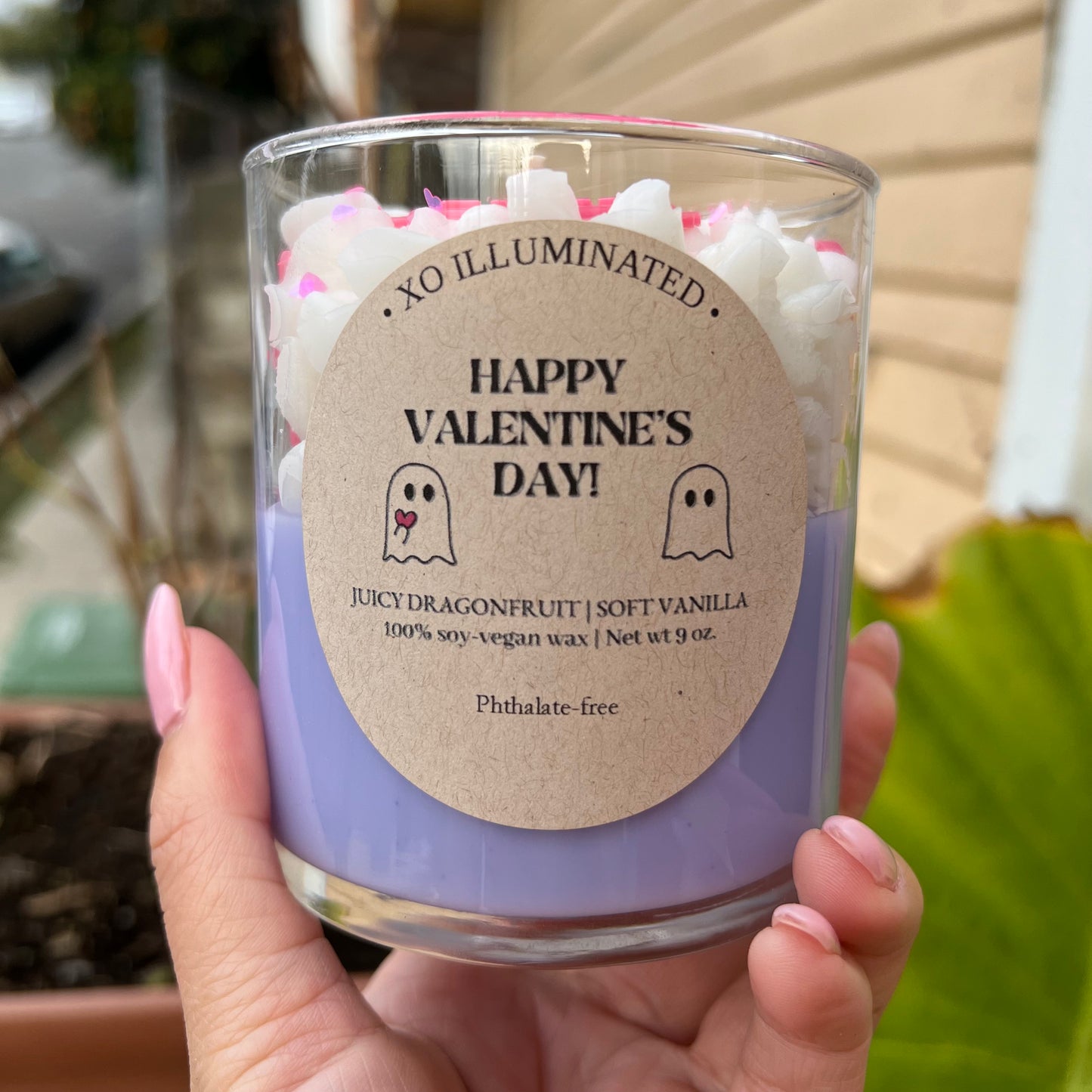 Happy Valentine's Day Candle