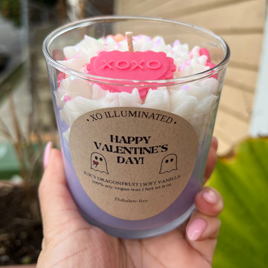 Happy Valentine's Day Candle