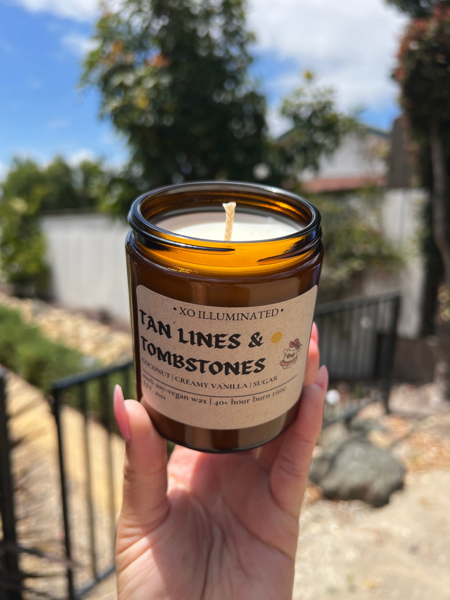 Spooktacular Tan Lines & Tombstones Candle