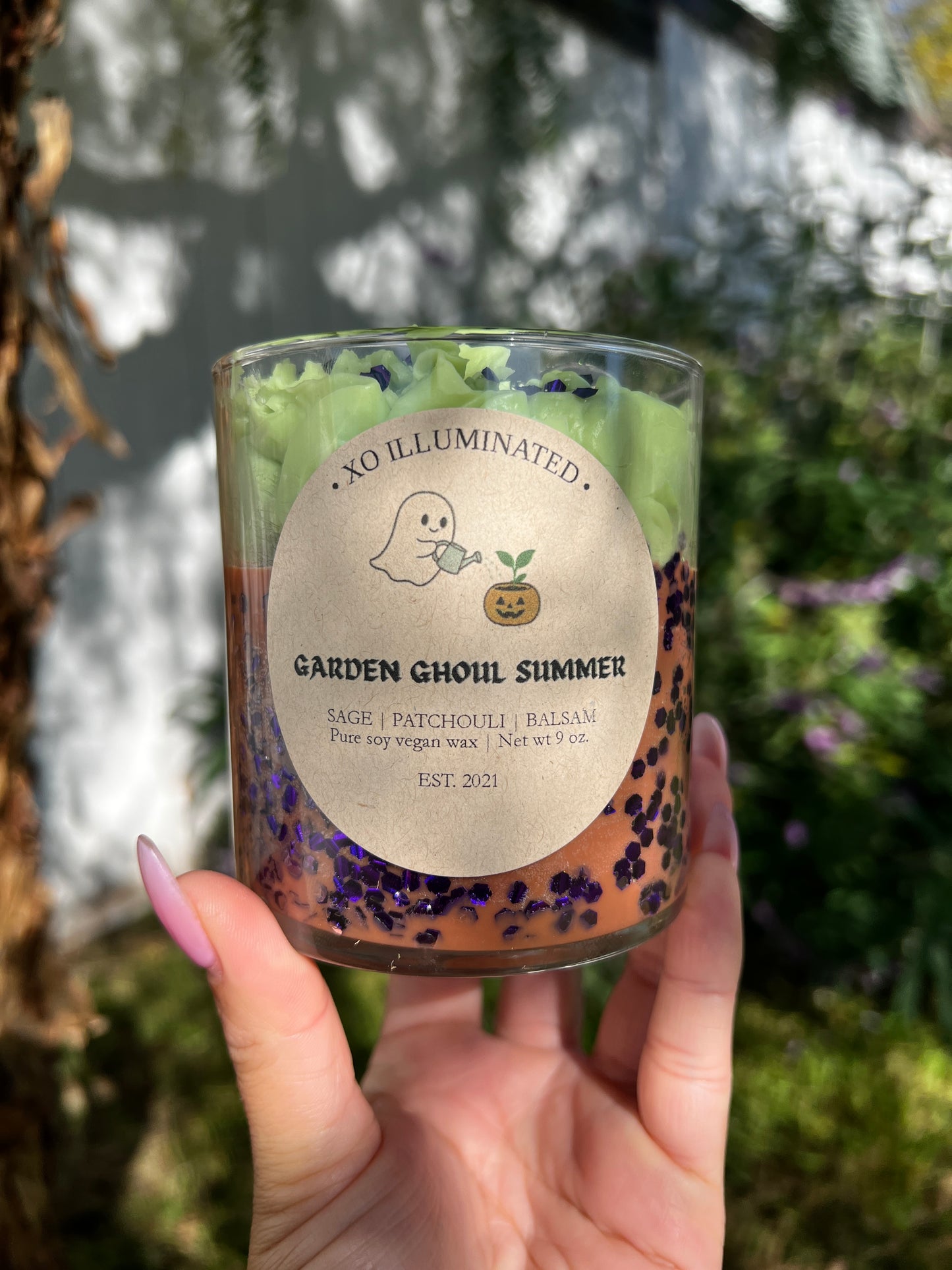 Spooktacular Garden Ghoul Summer Candle