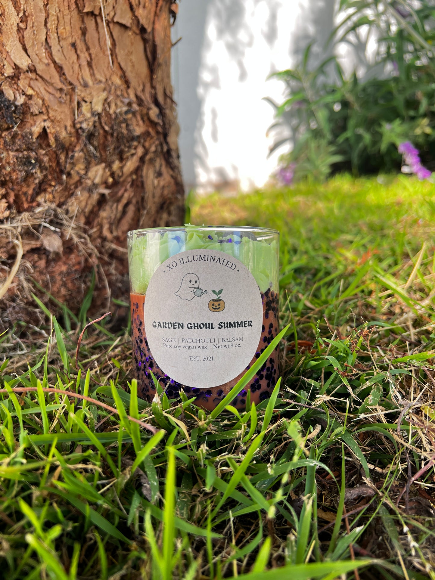 Spooktacular Garden Ghoul Summer Candle