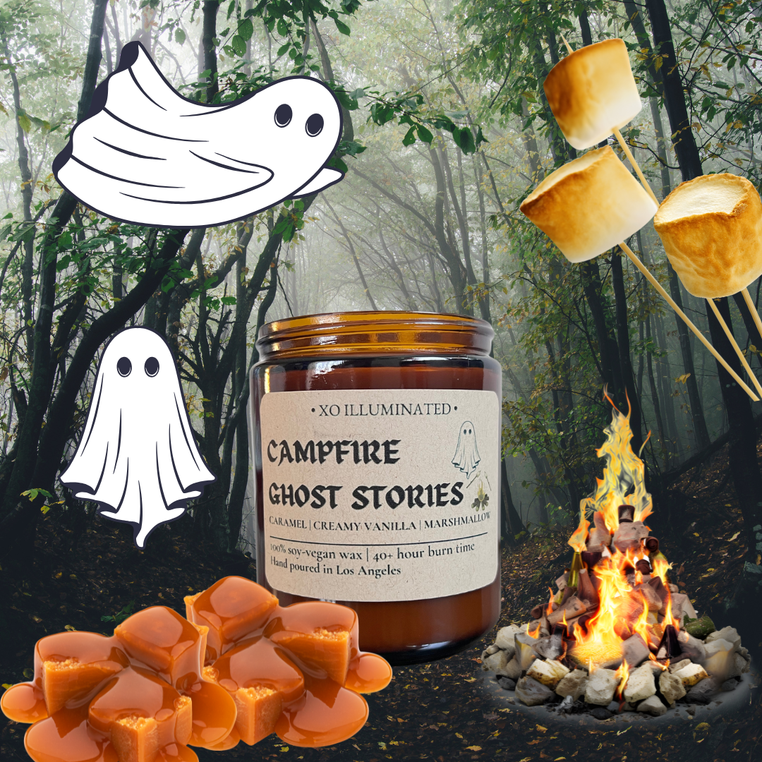 Spooktacular Campfire Ghost Stories Candle - XO Illuminated 
