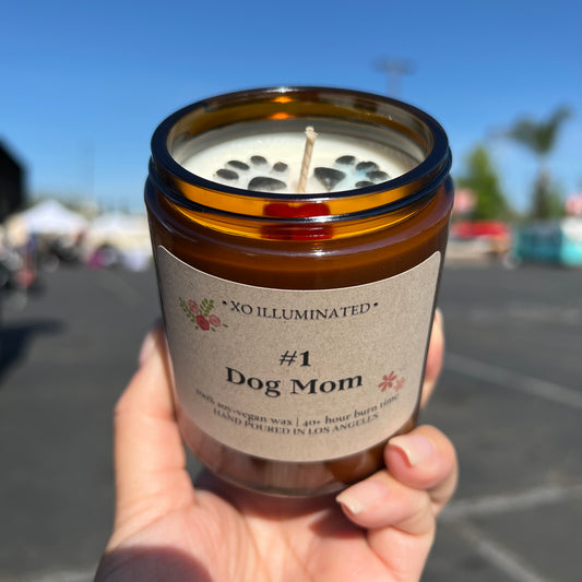 #1 Dog Mom Mother's Day Candle