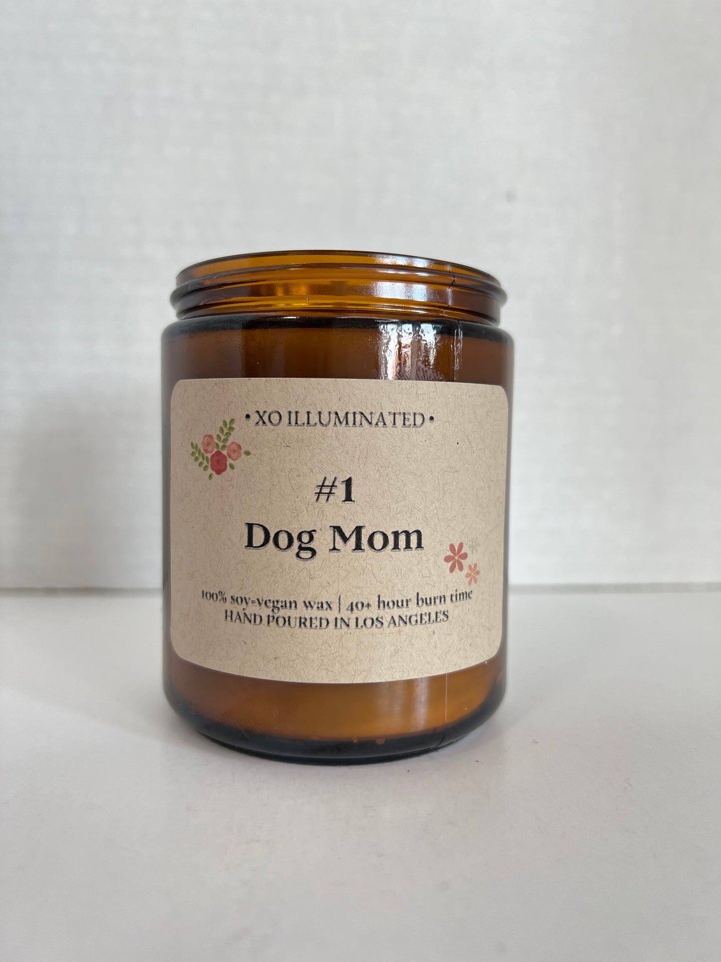 #1 Dog Mom Mother's Day Candle