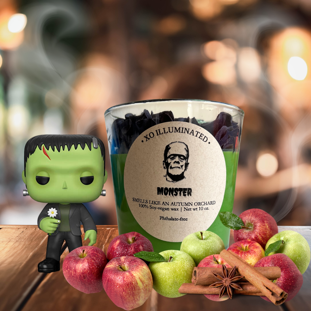 Spooktacular Monster Candle