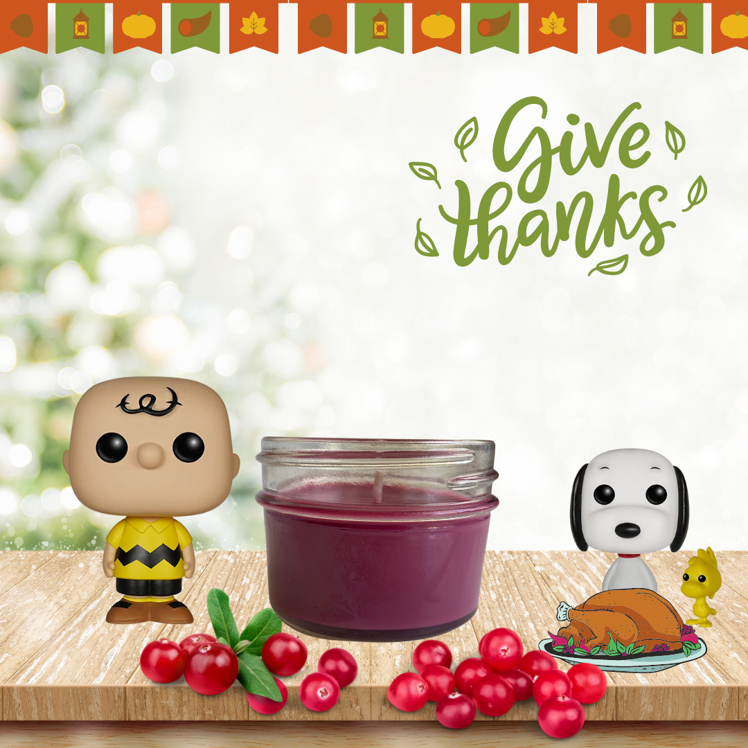 PRE-ORDER Christmassy Peanuts Thanksgiving Pie Candle