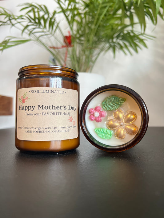 Happy Mother's Day Favorite Child Candle